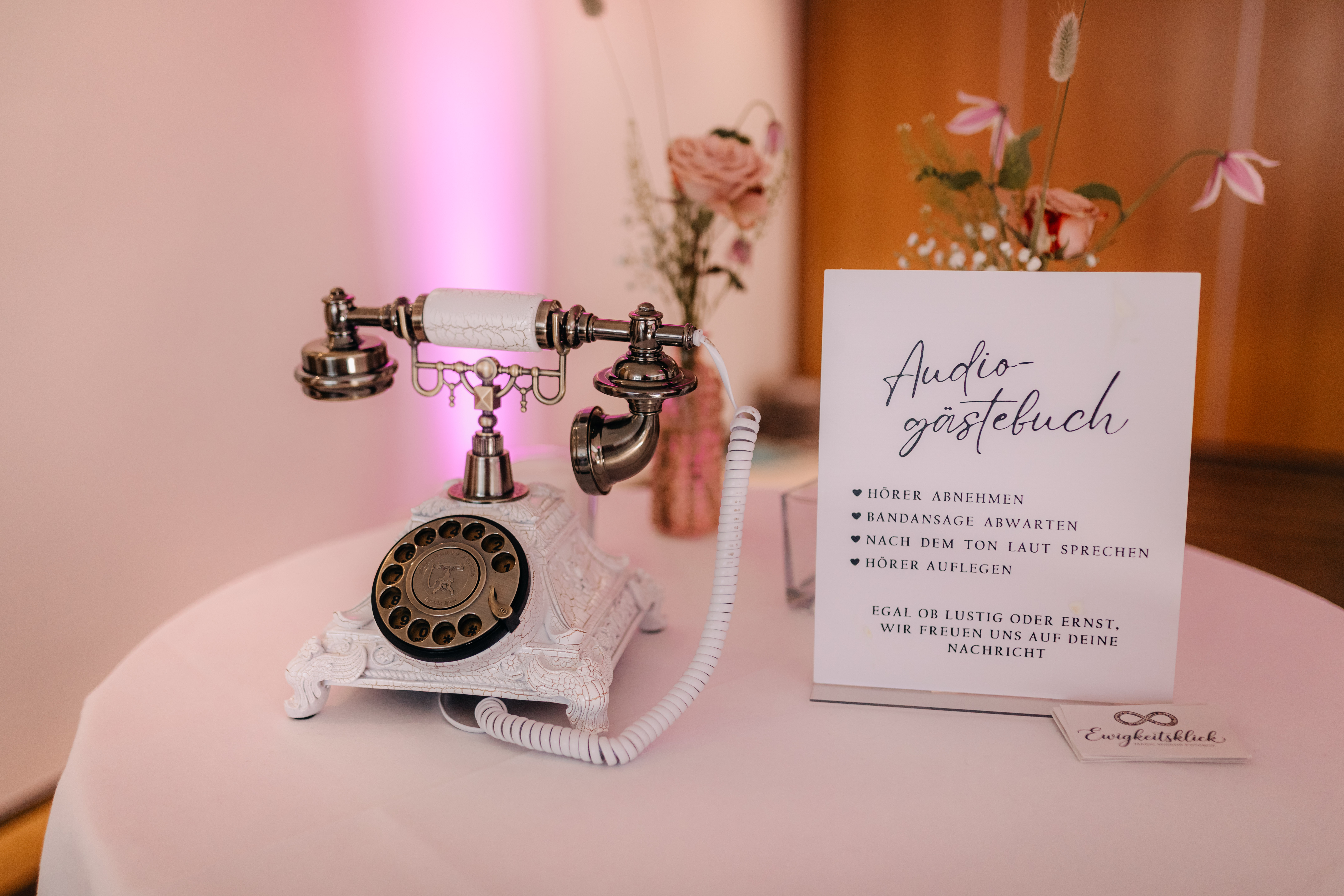 Audio-Gästebuch Retro Telefon