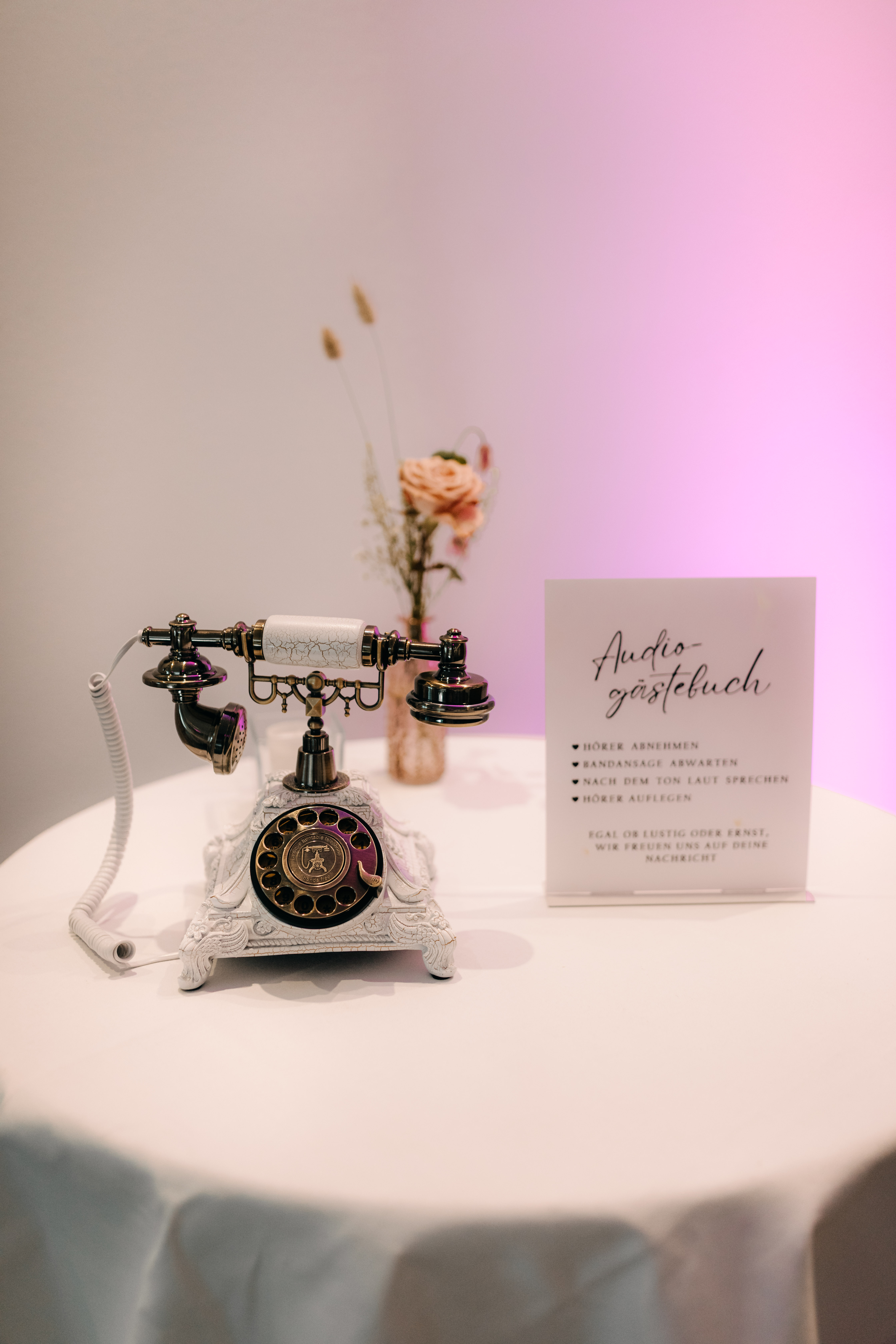 Vintage Audio Gästebuch Telefon